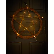Light-Up Pentagram Wreath at Spirit Halloween