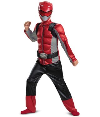 Kids Red Beast Power Ranger Costume