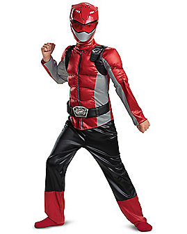 Kids Red Beast Morphers Ranger Costume - Power Rangers