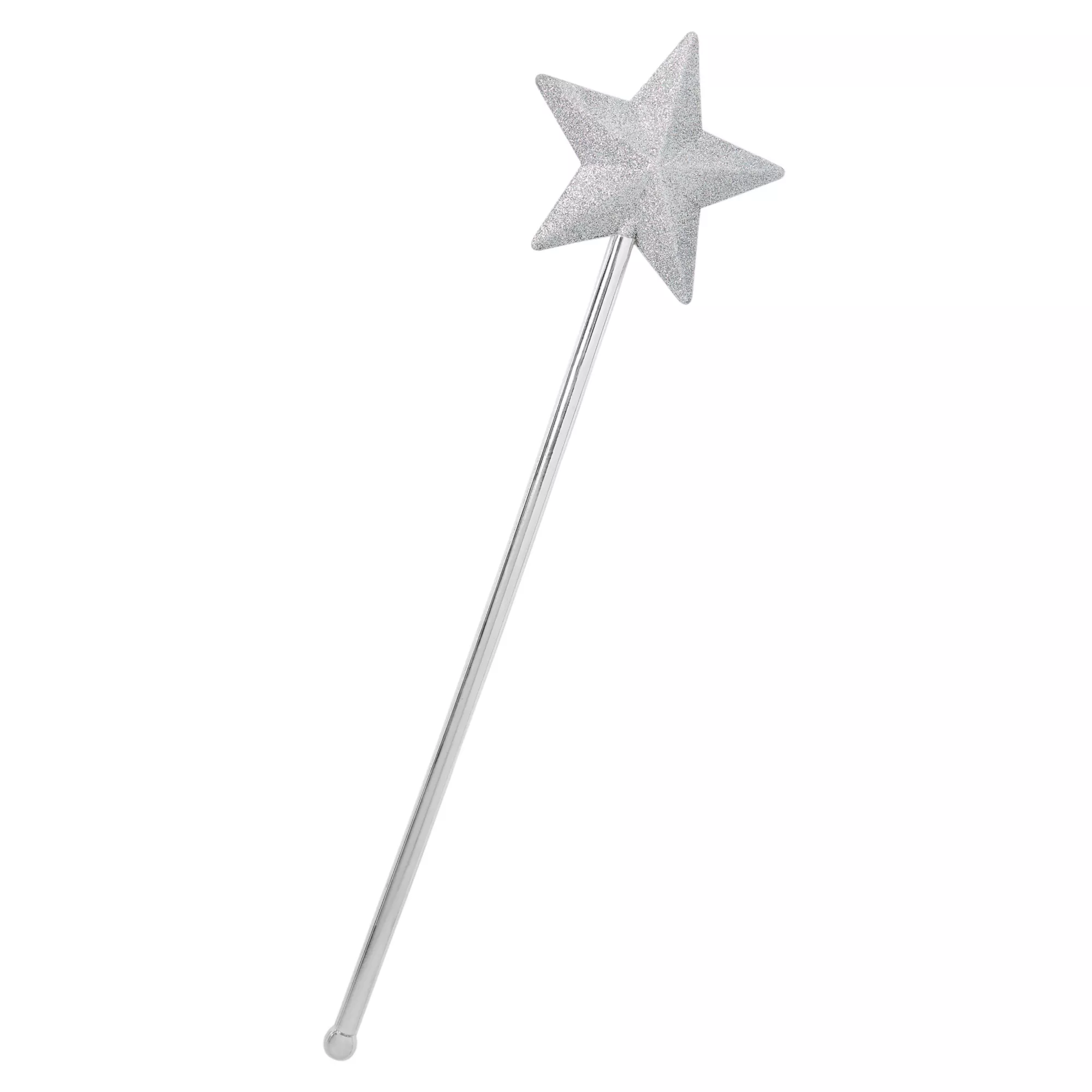 Silver Glitter Star Wand at Spirit Halloween