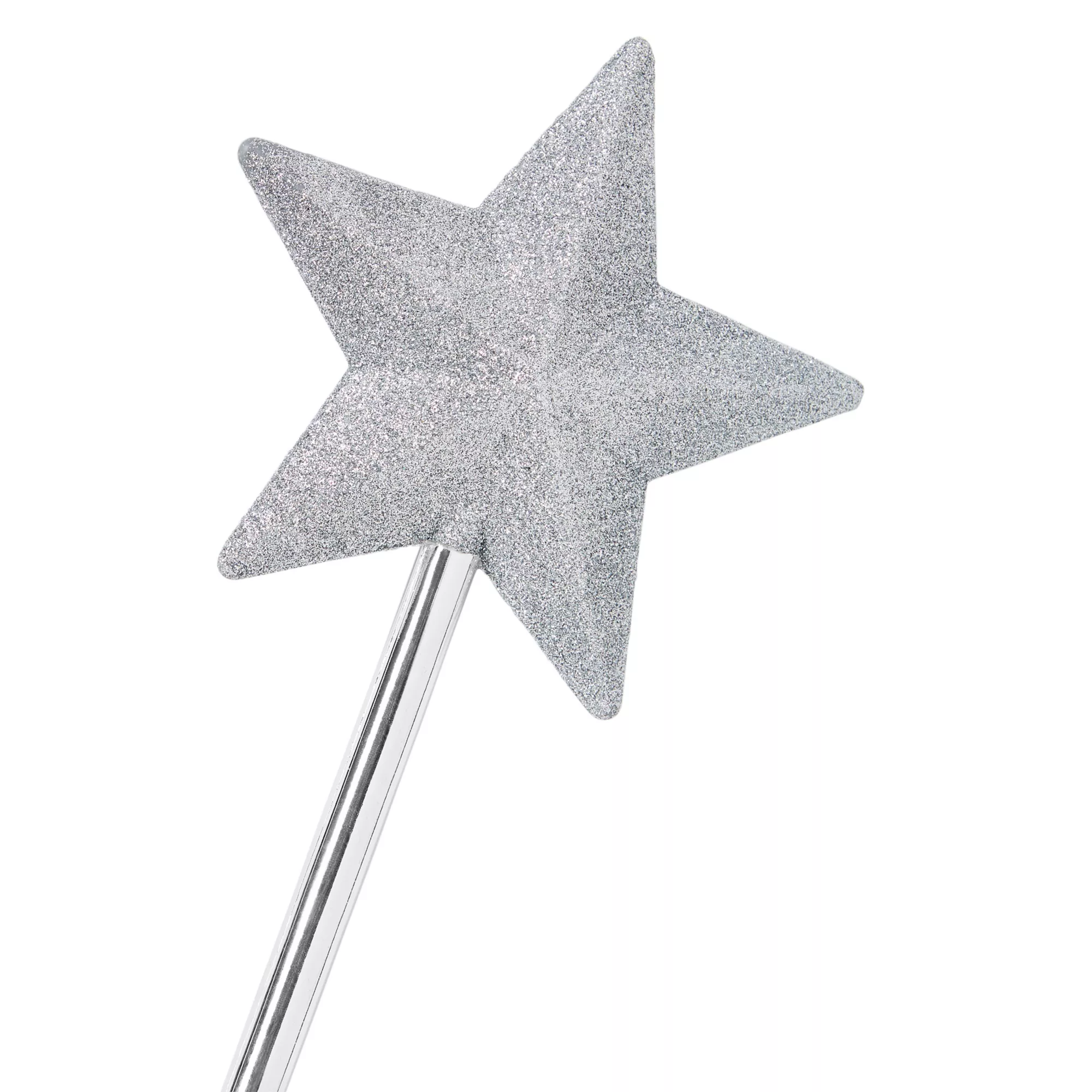 Silver Glitter Star Wand at Spirit Halloween