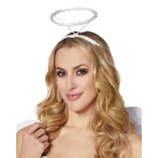 White Sequin Angel Halo at Spirit Halloween