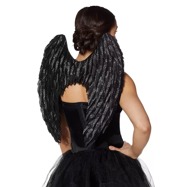 Black Fallen Angel Wings - Spirithalloween.com