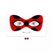 Miraculous Ladybug Earrings and Face Decal Set at Spencer's
