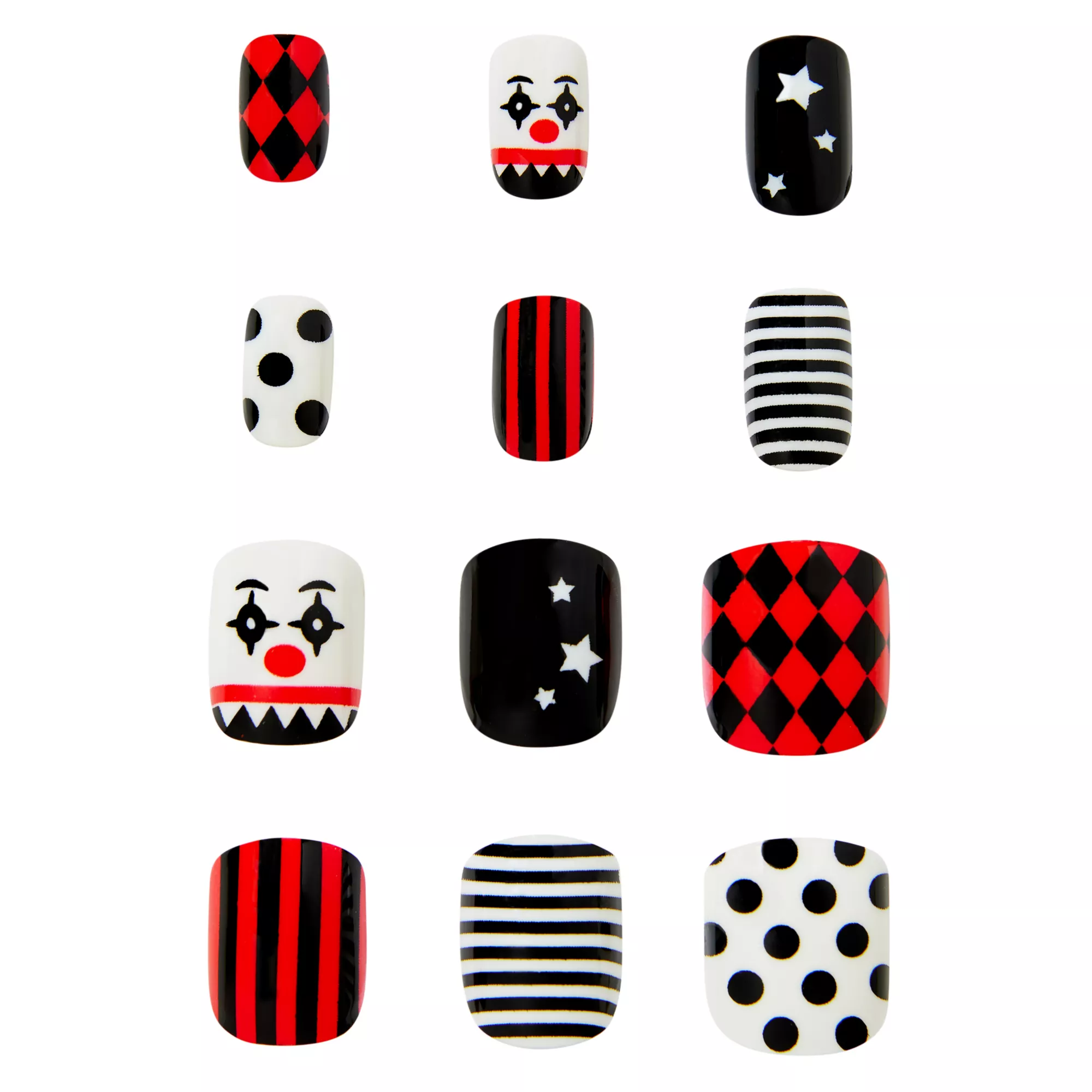 Kids Twisted Clown Press On Nails at Spirit Halloween