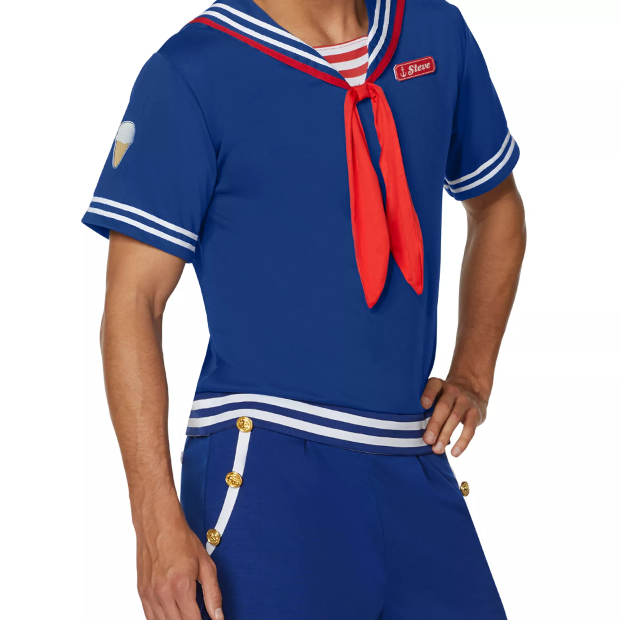 Adult  Steve Scoops Ahoy Costume -  Stranger Things at Spencer's