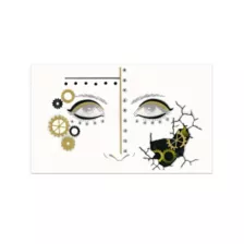 Steampunk Gear Face Decal Deluxe at Spirit Halloween
