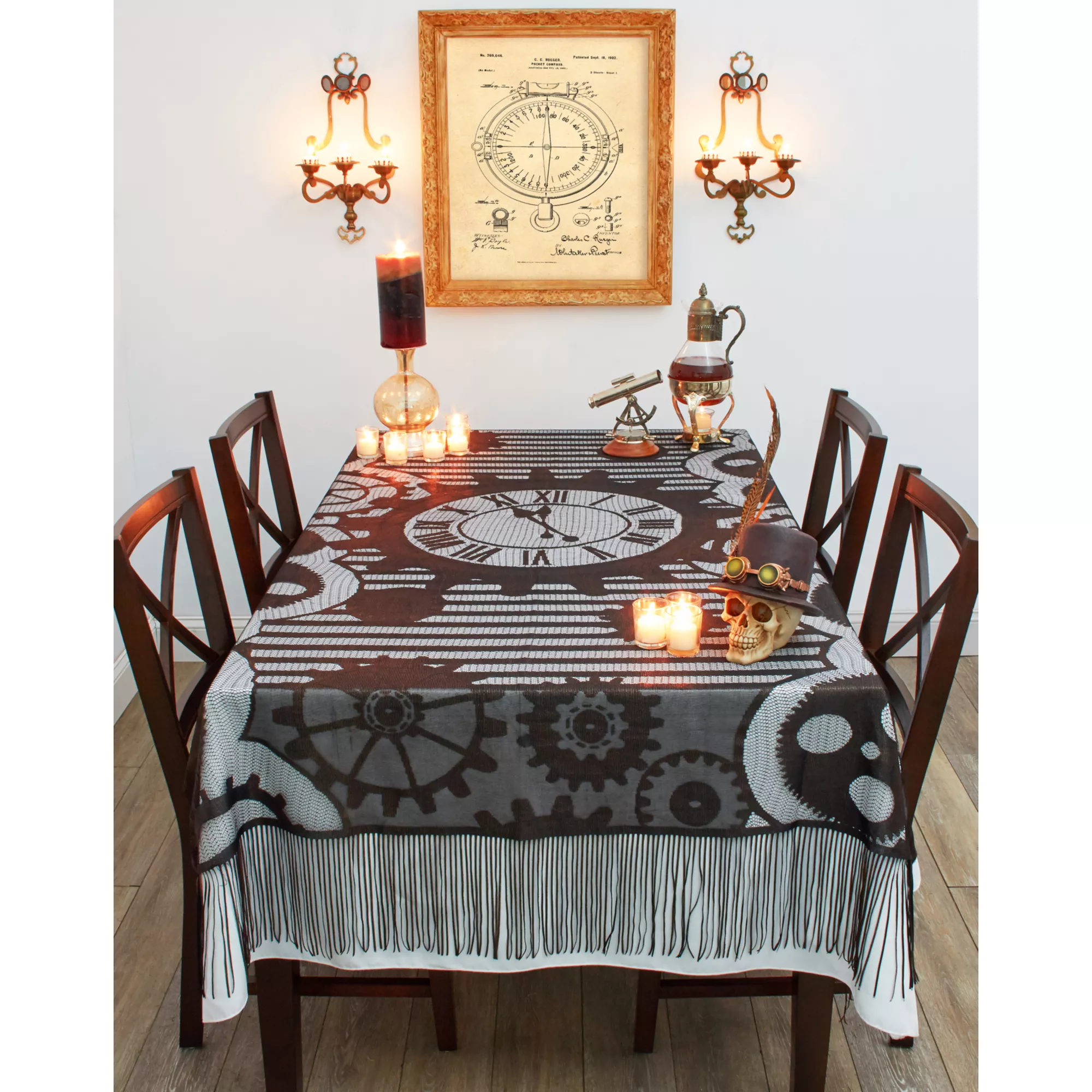 Steampunk Tablecloth at Spirit Halloween