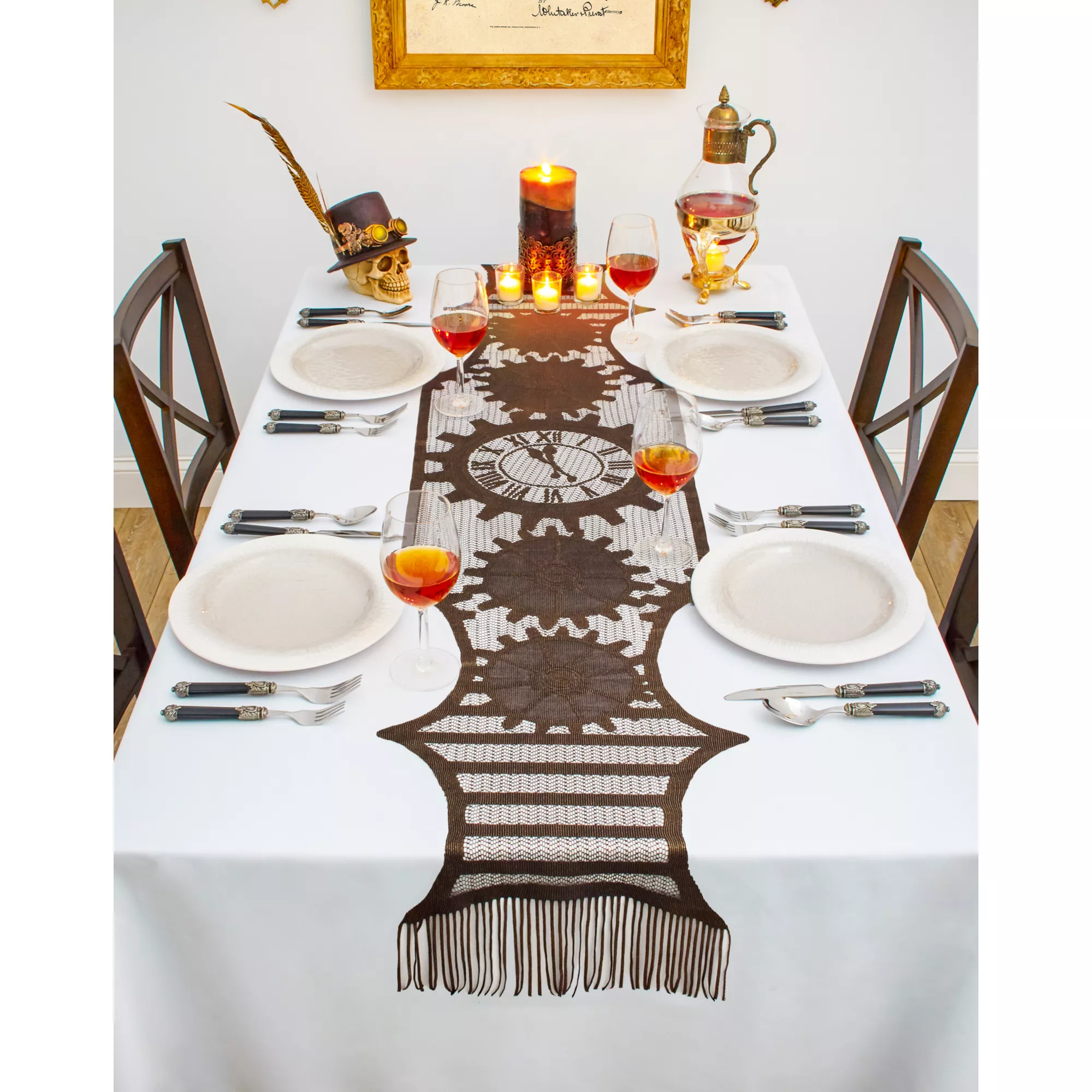 Steampunk Table Runner - Decorations at Spencer's