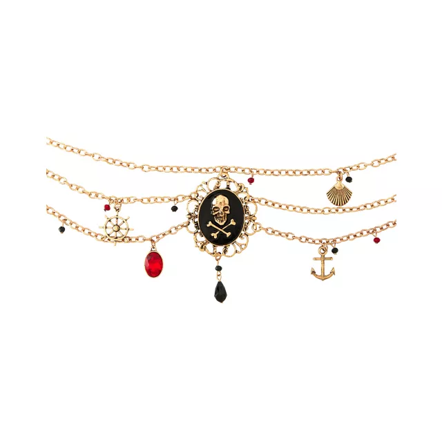 Pirate Cameo Layered Necklace at Spirit Halloween