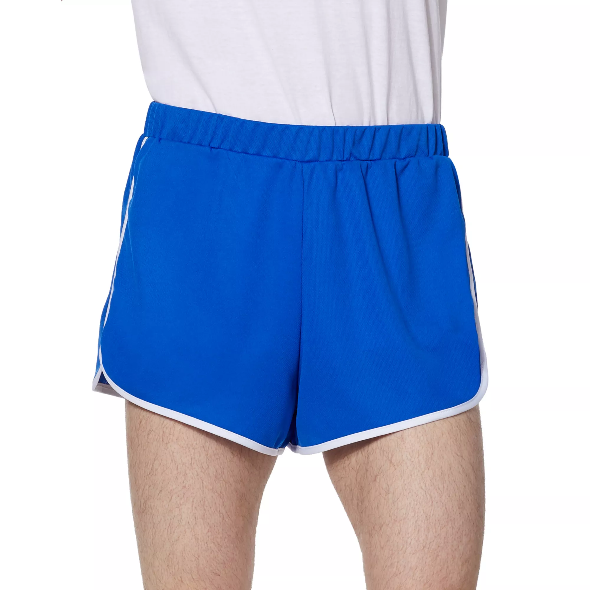 Male Blue and White Athletic Shorts at Spencer's