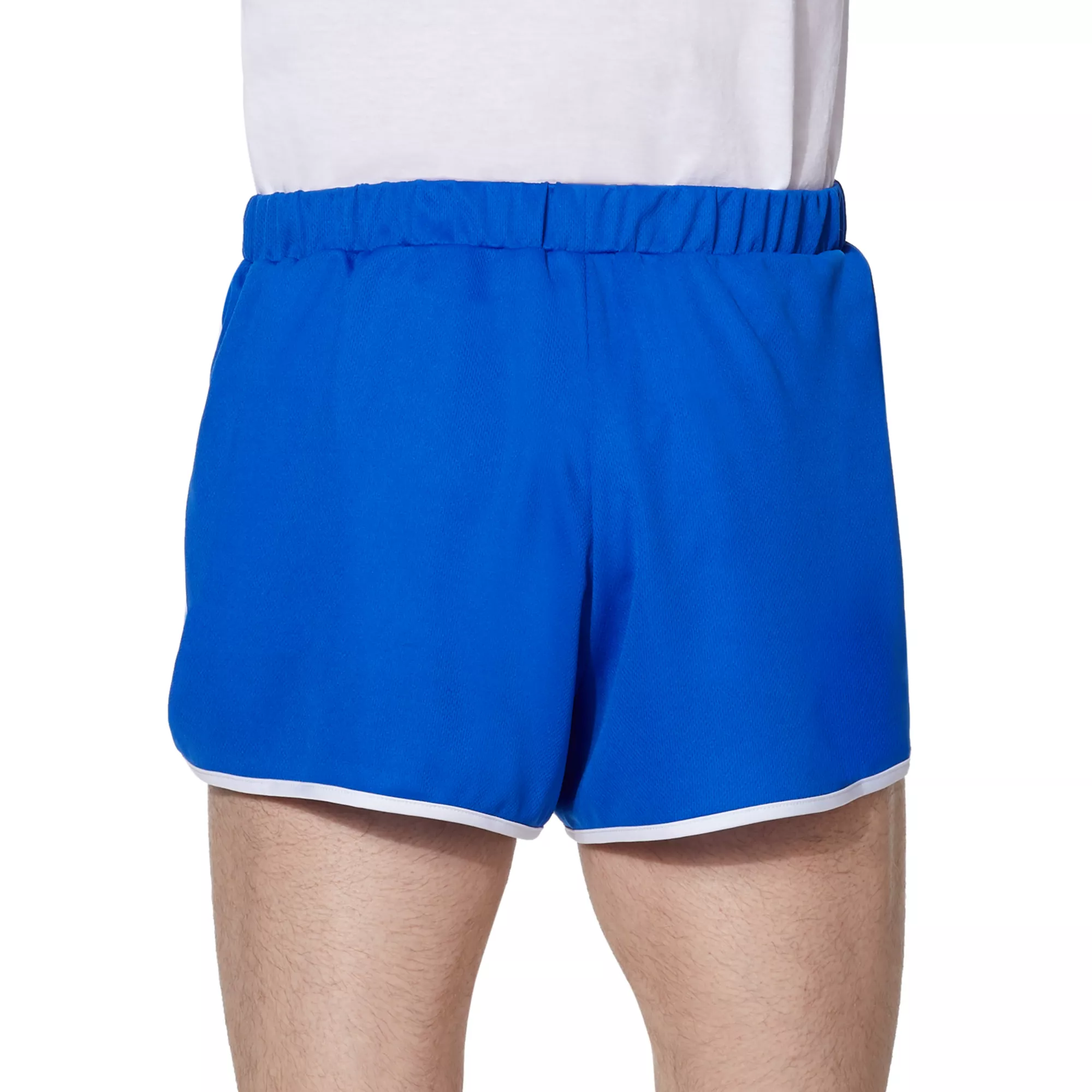 Male Blue and White Athletic Shorts at Spencer's