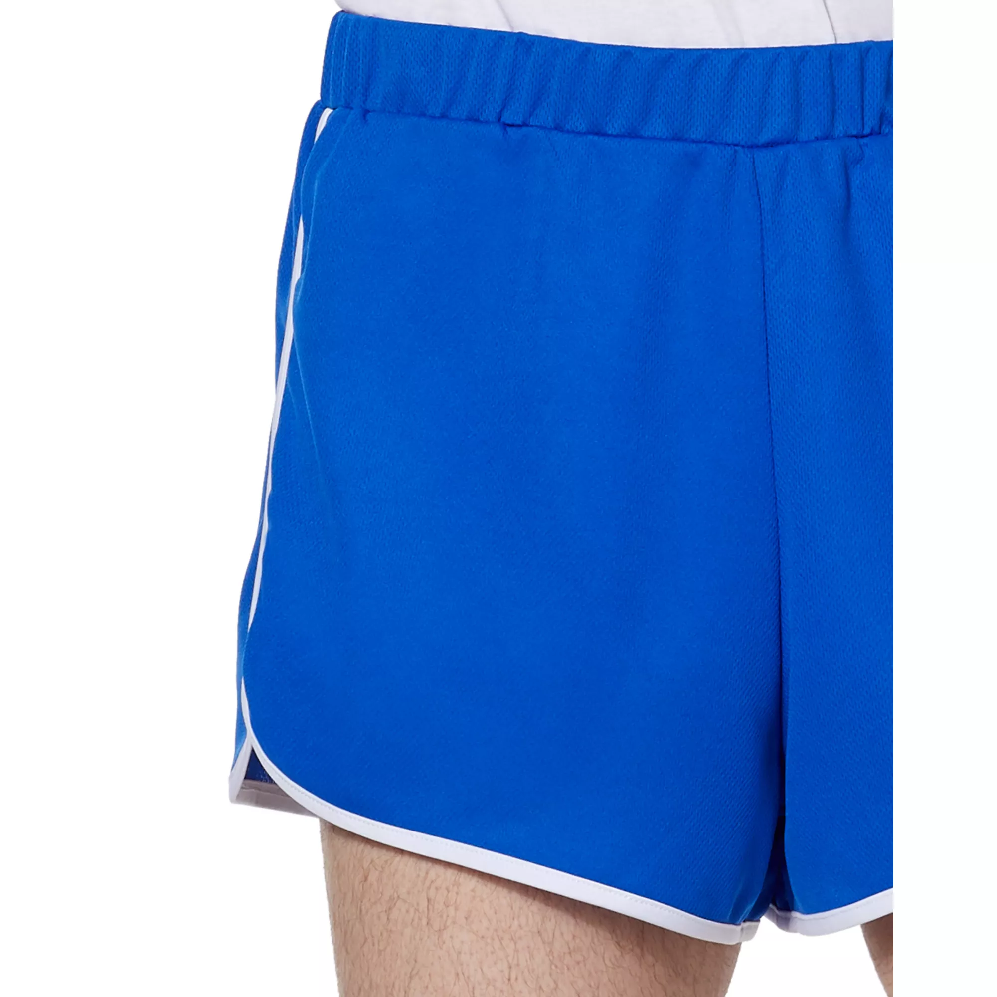 Male Blue and White Athletic Shorts at Spencer's