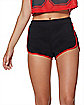 Female Red and Black Athletic Shorts