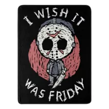 I Wish It Was Friday Fleece Blanket - Friday the 13th at Spencer's