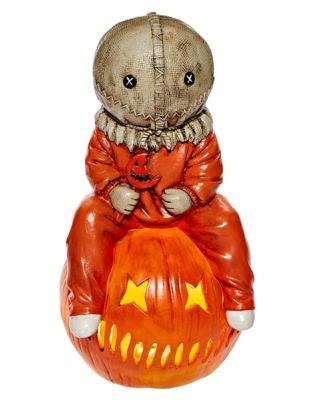 01455641 - 16 Inch Light-Up Sam Statue Decoration - Trick 'r Treat