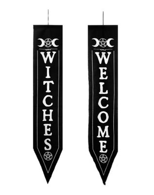 Witches Welcome Vertical Banner