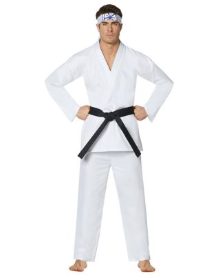 Cobra Kai Karate Costume | Kids Boys and Girls Halloween Costume Karate Gi for Boys and Girls Karate Kid Set with Belt & Headband