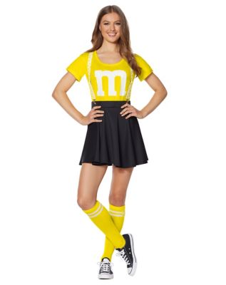 Adult Yellow M&M’S Costume Kit with Suspenders