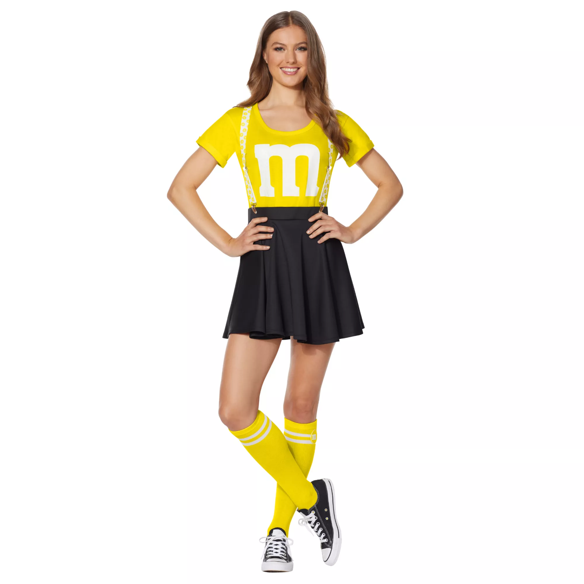 Adult Yellow M&M’S Costume Kit with Suspenders at Spencer's