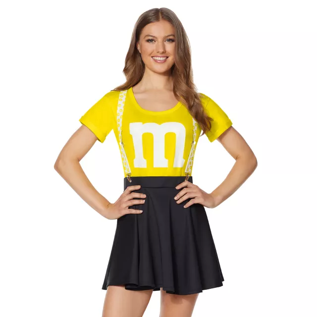 Adult Yellow M&M’S Costume Kit with Suspenders at Spencer's