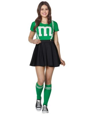 Adult Green M&M'S Costume Kit with Suspenders 