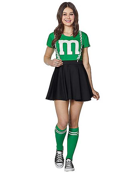 Adult Green M&M’S Costume Kit with Suspenders