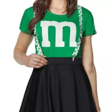 Adult Green M&M’S Costume Kit with Suspenders at Spencer's
