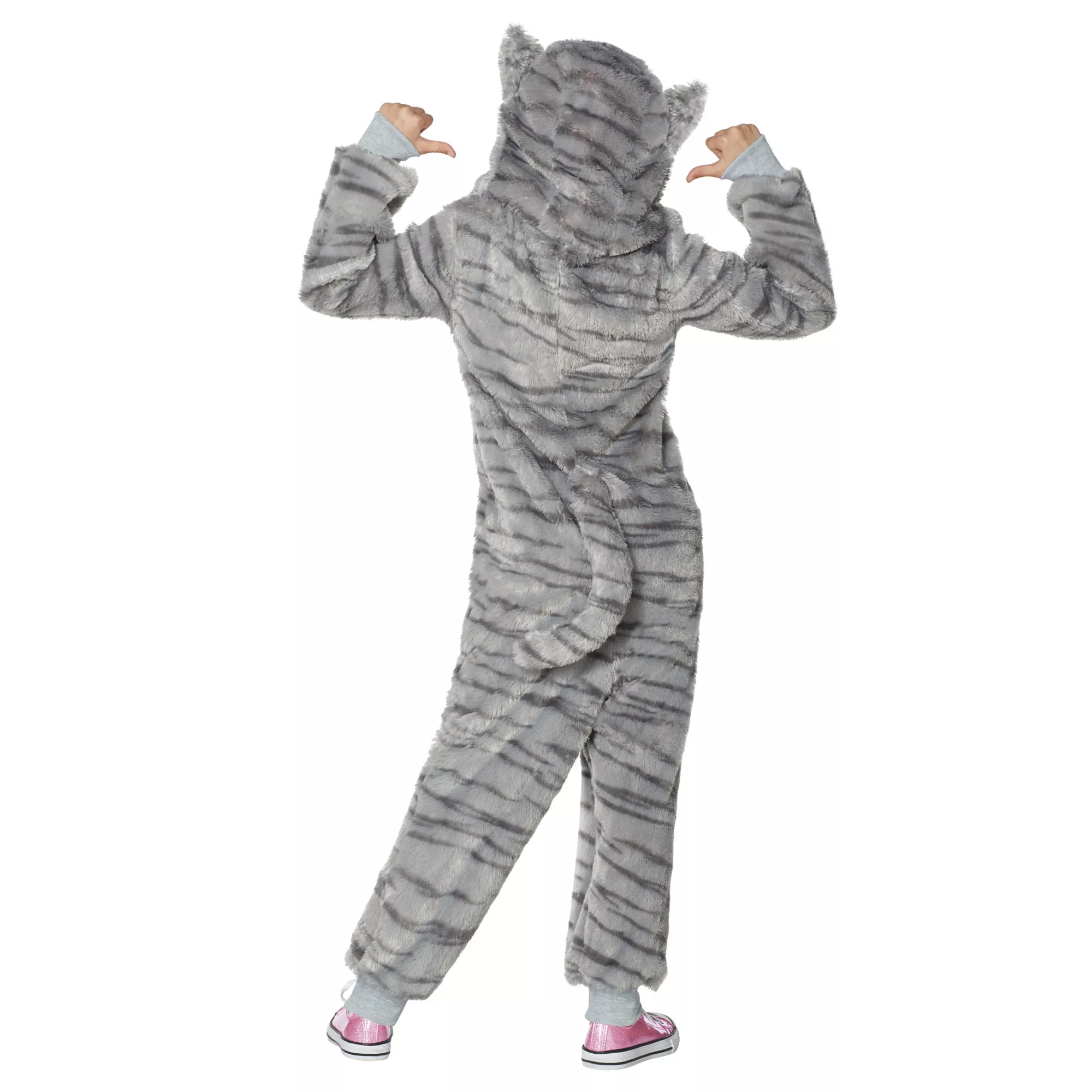 Kids Faux Fur Cat One-Piece Costume at Spencer's