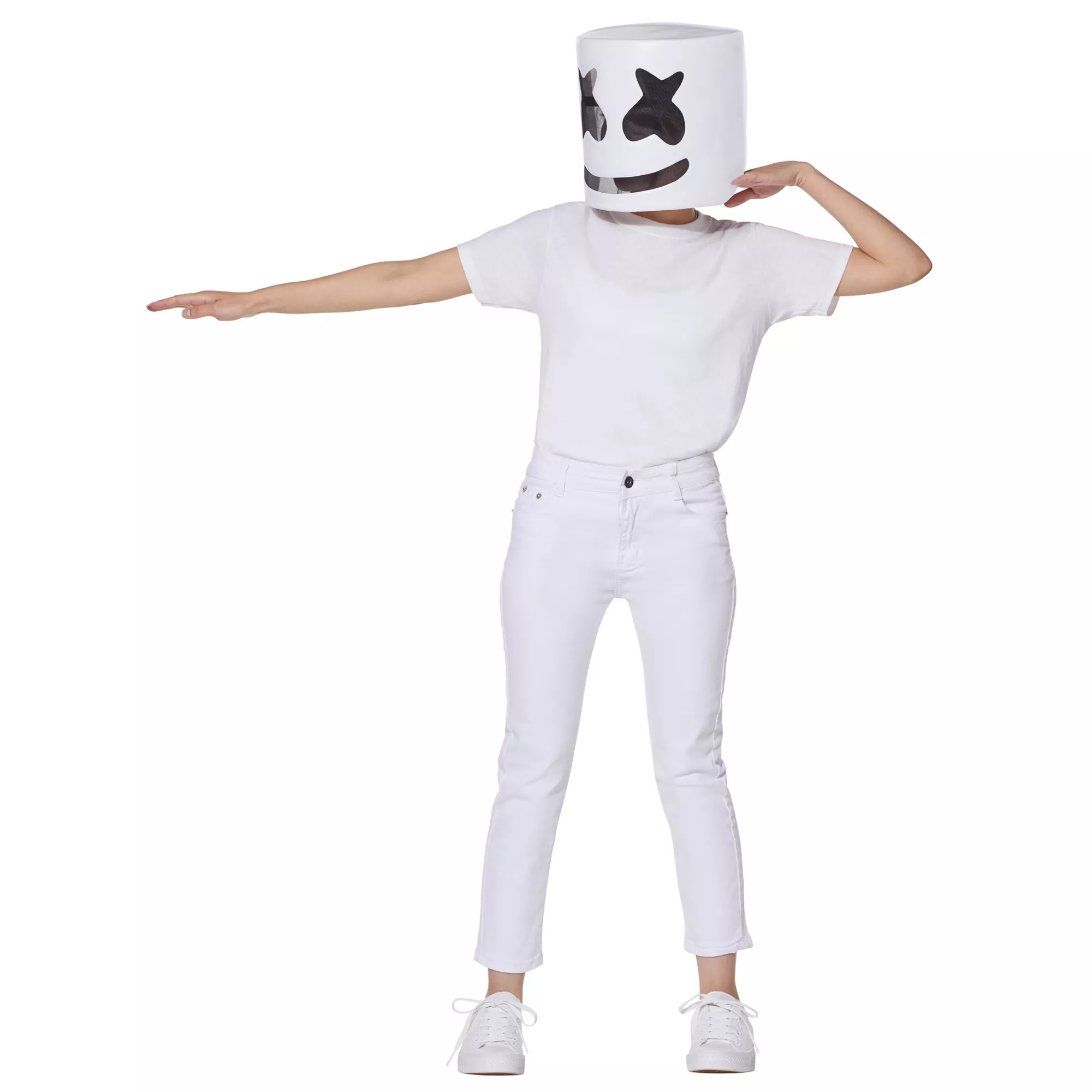 Kids Mesh Marshmello Half Mask at Spencer's