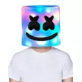 Light-Up LED Marshmello Full Mask at Spirit Halloween