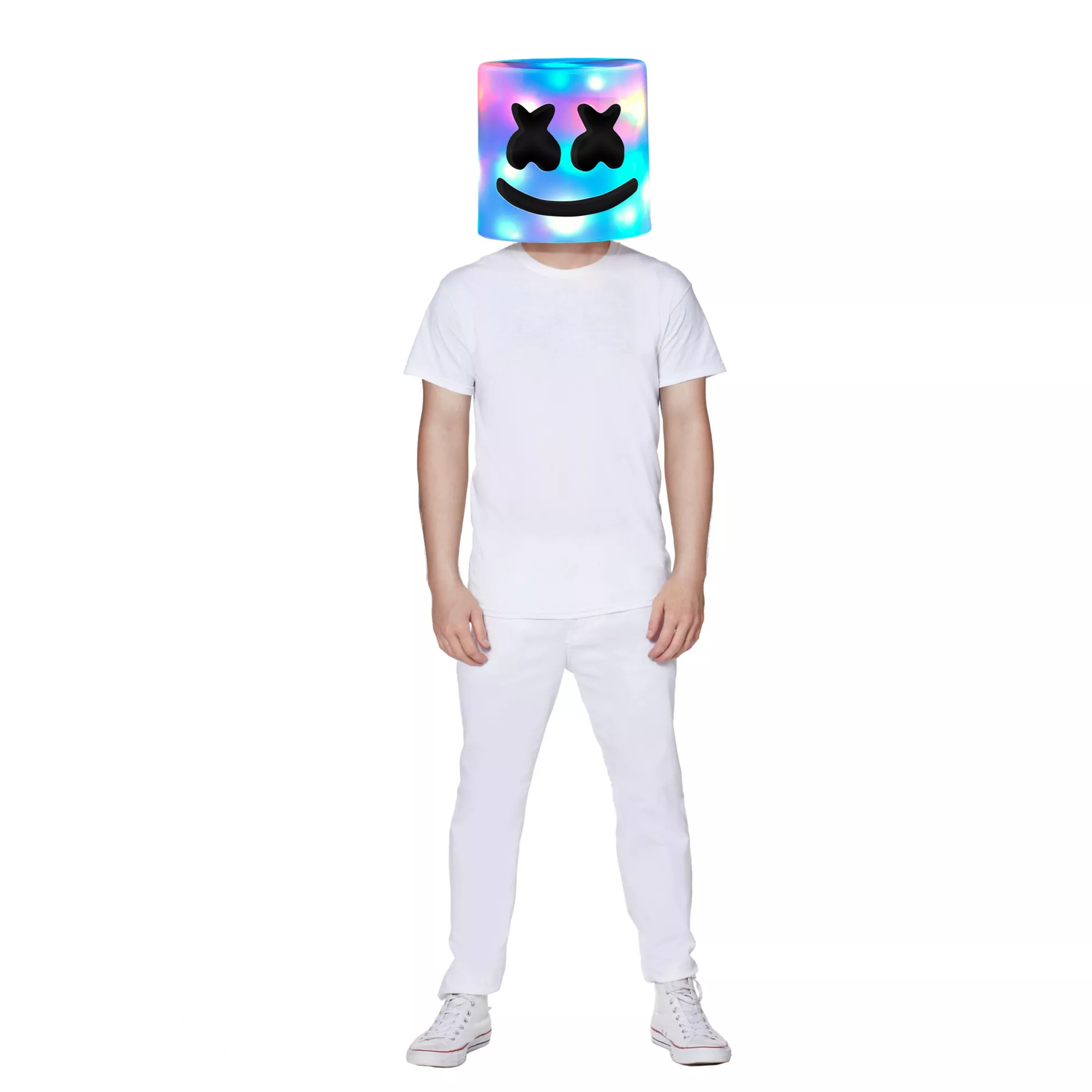 Light-Up LED Marshmello Full Mask at Spirit Halloween