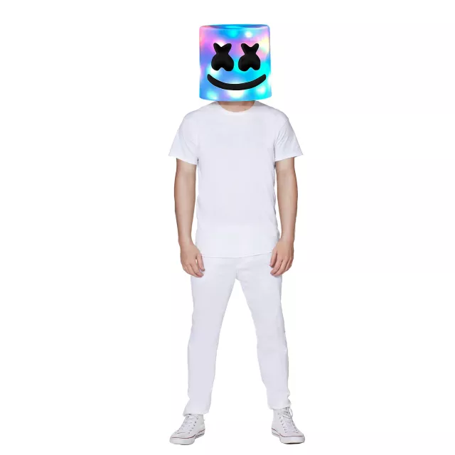 Light-Up LED Marshmello Full Mask at Spirit Halloween
