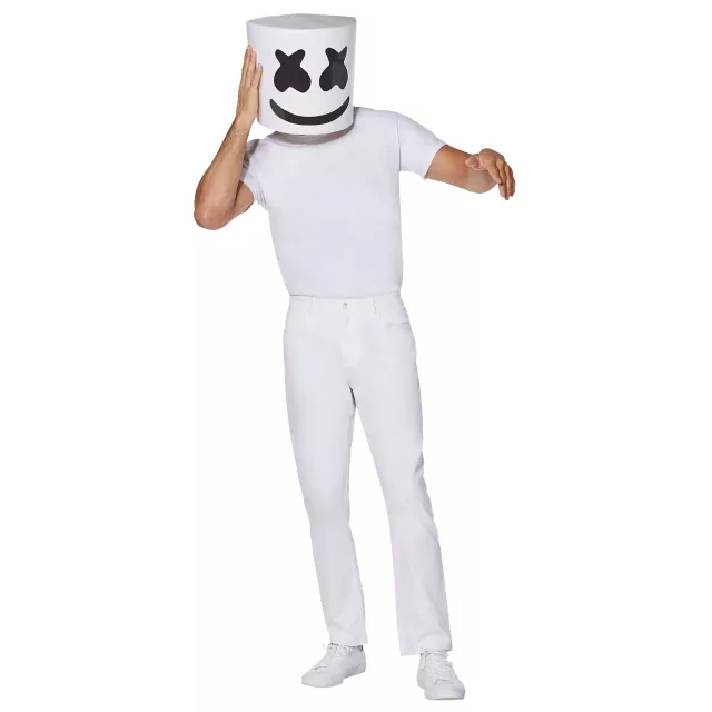 Adult Mesh Marshmello Half Mask - Spirithalloween.com