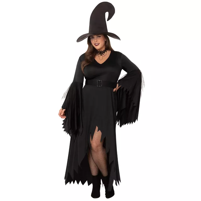 Adult Gothic Witch Plus Size Costume - Spirithalloween.com