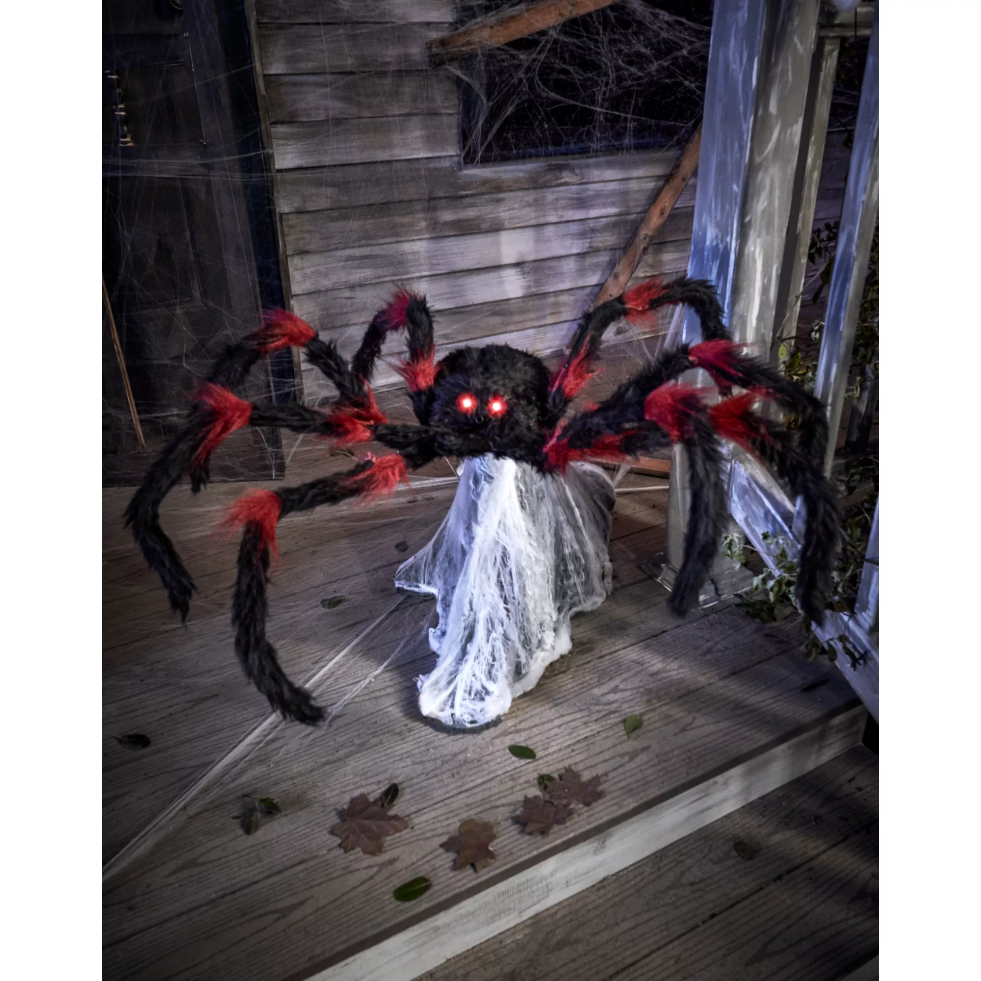 21 Inch LED Red and Black Jumping Spider Animatronic at Spirit Halloween