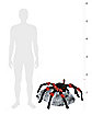 21 Inch LED Red and Black Jumping Spider Animatronic - Decorations