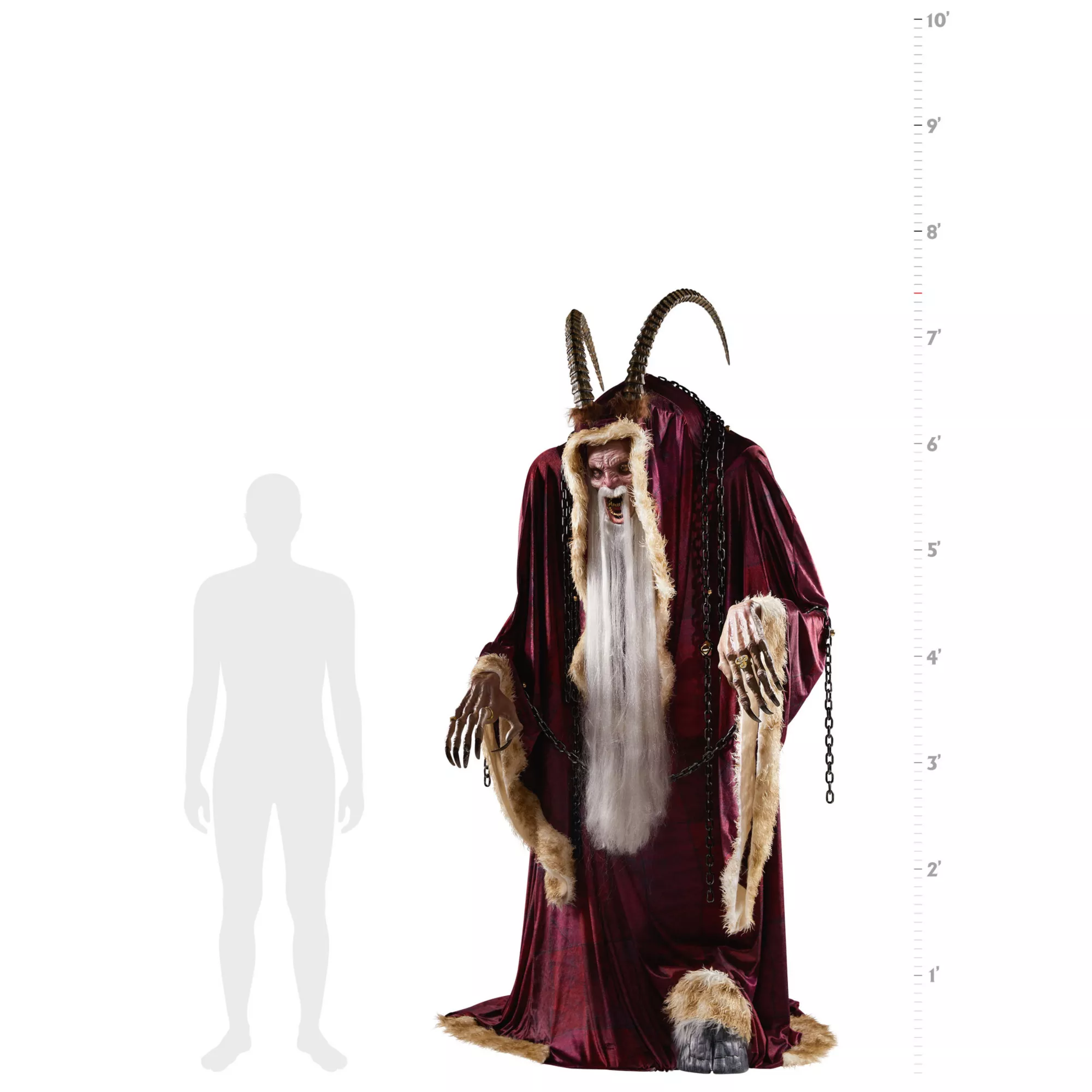 6 Ft 6 In Krampus Animatronic at Spencer's