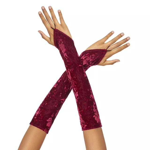 Velvet Fingerless Gloves at Spirit Halloween