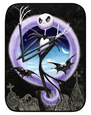 Graveyard Jack Skellington Fleece Blanket - The Nightmare Before ...