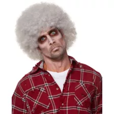 Gray Curly Wig at Spencer's