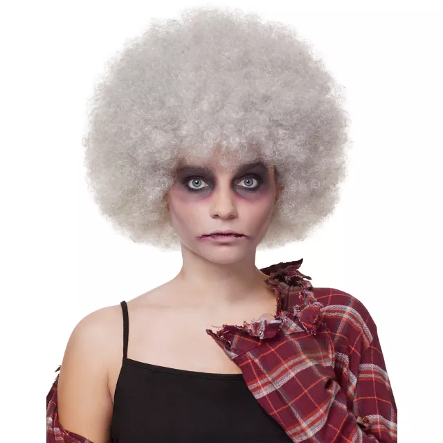 Gray Curly Wig at Spencer's