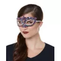 Rhinestone Oil Slick Eye Half Mask at Spirit Halloween