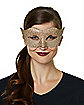 Rose Gold Rhinestone Eye Half Mask