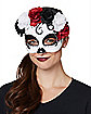Day of the Dead Rose Half Mask