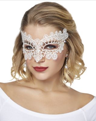 White Lace Mask - Spirithalloween.com