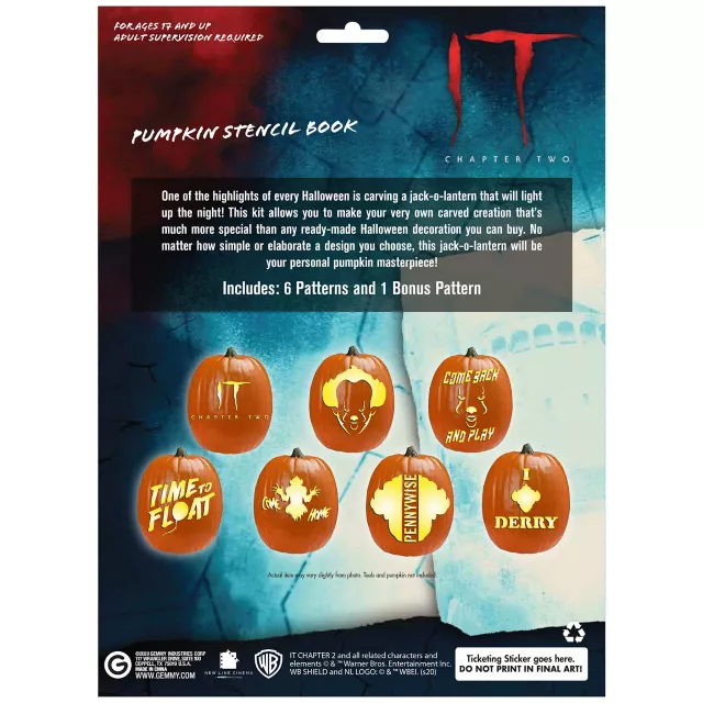 Pumpkin Carving Stencils - It Chapter Two at Spirit Halloween