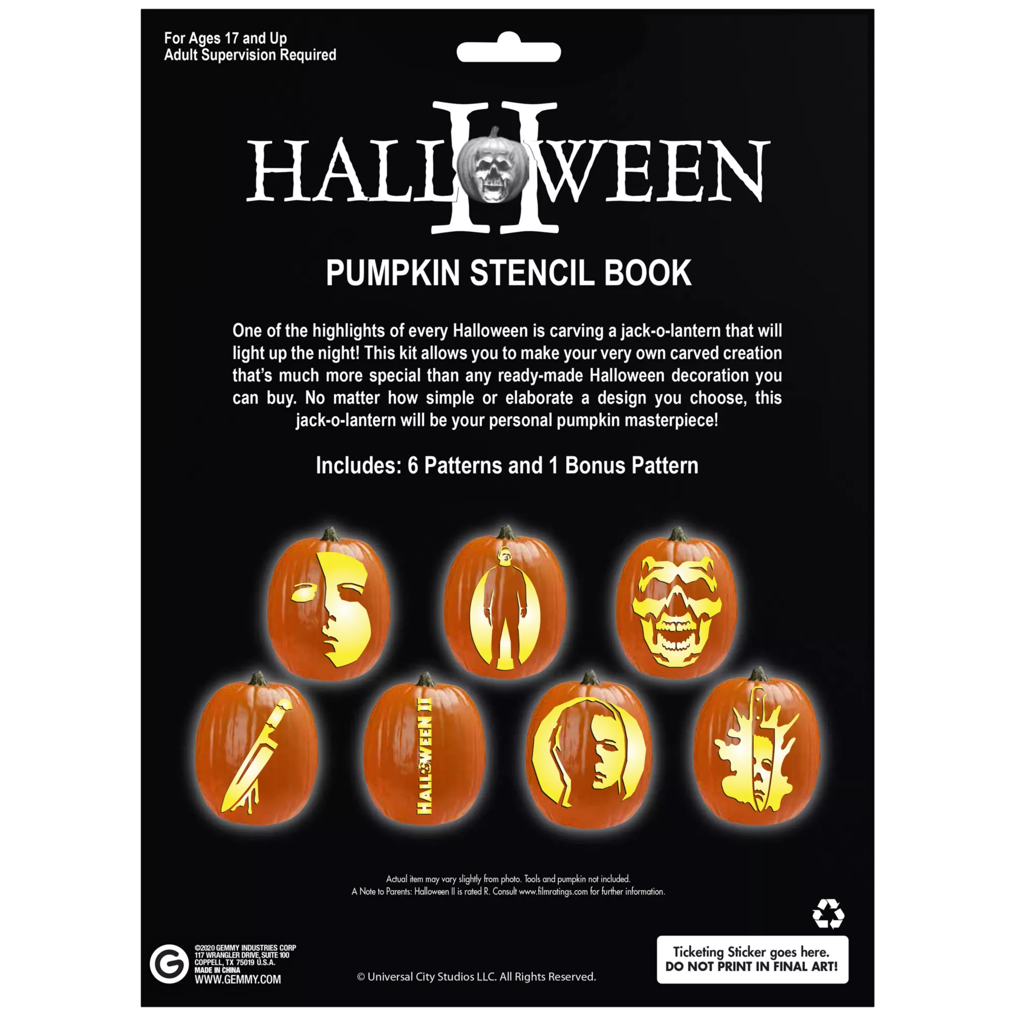 Michael Myers Pumpkin Stencil Book - Halloween II at Spirit Halloween