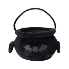 Bat Cauldron Plush Treat Bucket at Spirit Halloween
