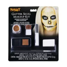 Gold Glitter Skull Makeup Kit at Spirit Halloween